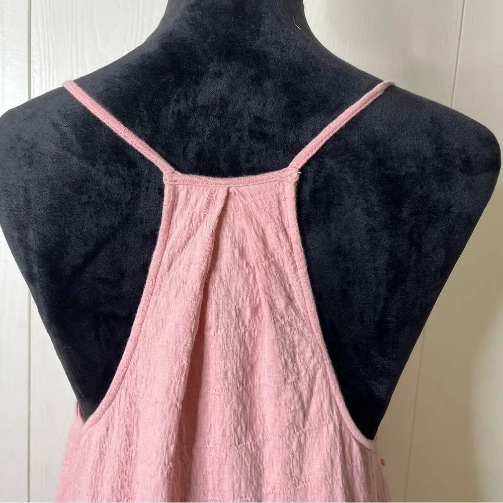 Free‎ People FP Beach Erika mini dress pink sleeveless Racerback size small